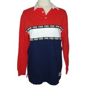 Victoria Secret PINK NATION Long Sleeve Polo XS